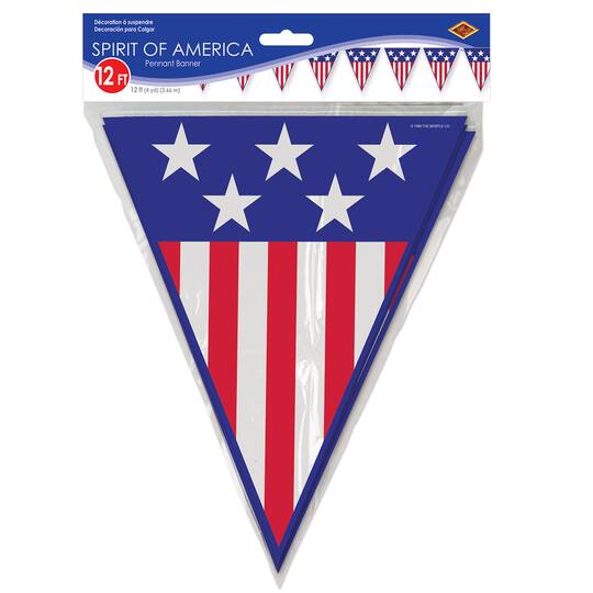 Beistle 12ft. Spirit of America Pennant Banners, 2ct.